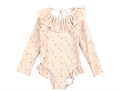 Lil Atelier rose dust swimsuit flowers